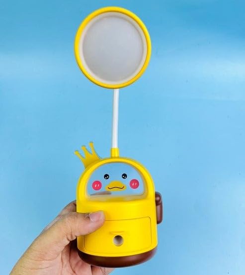 TEMSON LED Study Light and Pencil Sharpener, Flexible Neck Desk Lamp for Boys, Girls