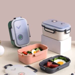 FunBlast Lunch Box 2 Compartment, for Kids – Lunch Box with Spoon and Bowl, Lunch Boxes for School Kids, Plastic Tiffin Box with 2 Compartment, (1000ml)