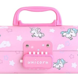 Pencil Box with Code Lock Pen Case Large Capacity Multi-Layer Multi-Function Storage Bag Secret Compartment Pencil Box