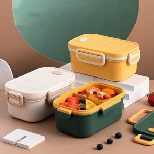 (1000 ml) FunBlast Lunch Box Double Layer Box with Cutlery Microwave Safe 1 Containers Plastic School Lunch Box