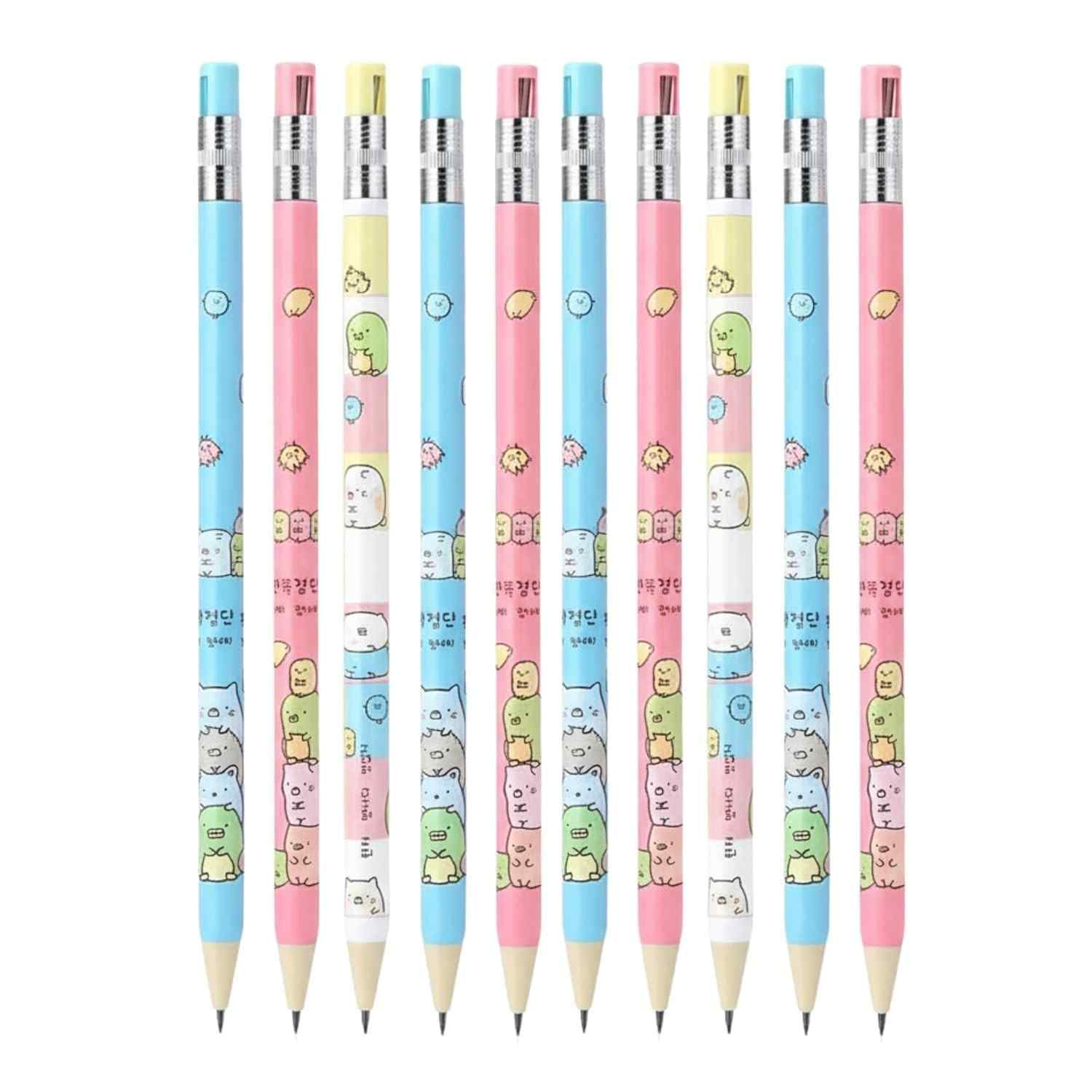 Cute Cartoon Design Pencils with inbuilt sharpener – Pack of 6