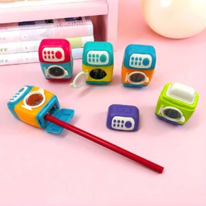 Toy Washing Machine Pencil Sharpener with Eraser for Kids & Students
