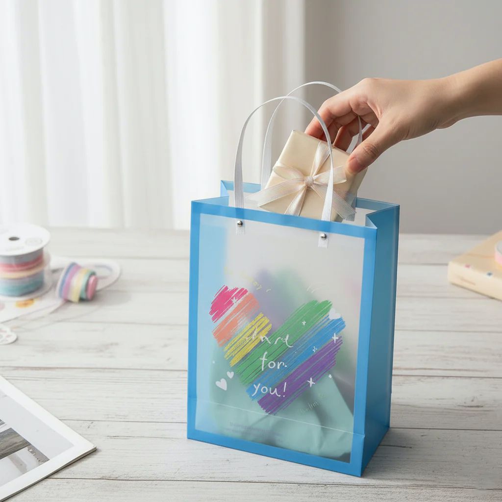 Rainbow Rush PVC Gift Bags | Colorful Party Favor Bags