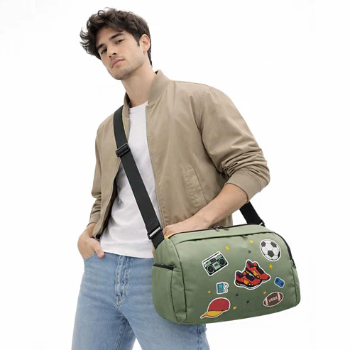 Retro 90’s Spacious Travel & Gym Multipurpose Duffle Bag