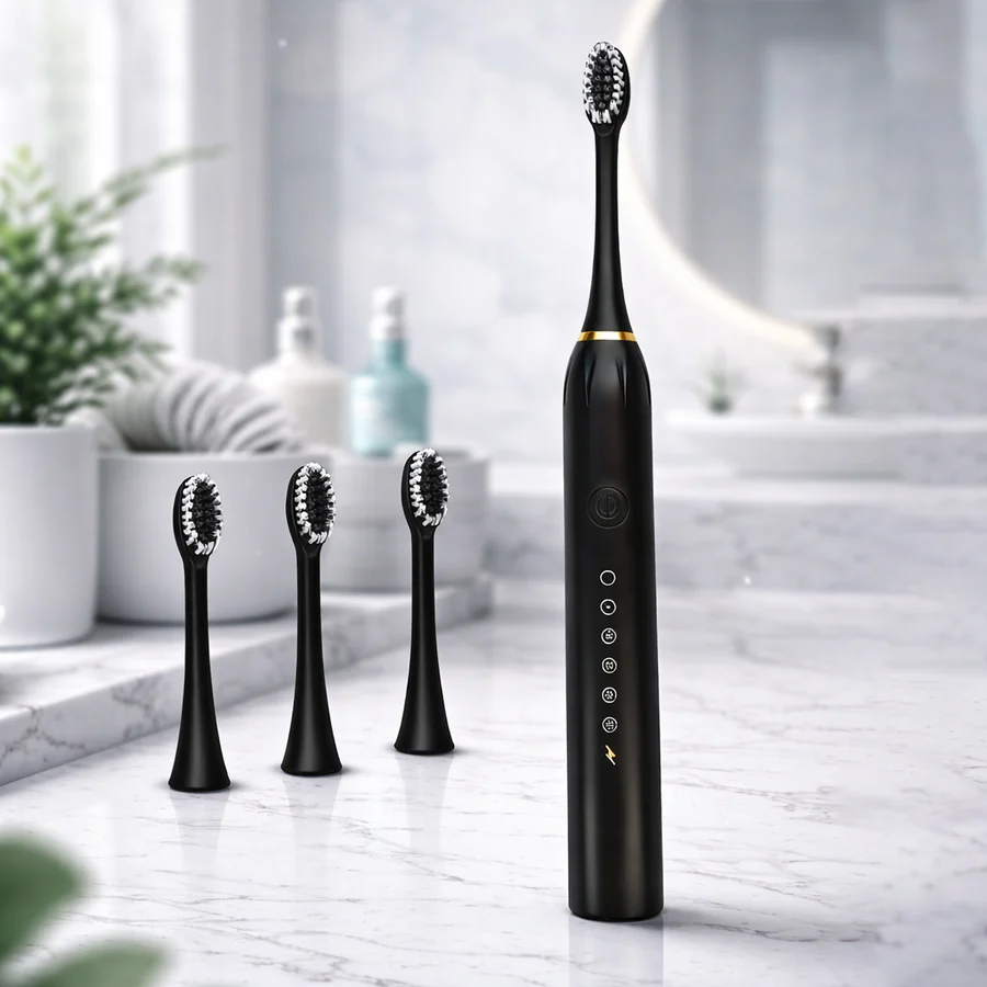 X-3 Sonic Electric Toothbrush, USB Rechargeable, 6 Cleaning Modes, Smart Timer