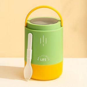 Insulated Stainless Steel Lunch Box with SpoAon , Portable Tiffin for Office, School : 900 ML