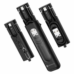 Portronics Snapcase 3 60W Multifunctional Fast Charging Data Cable Kit (Copy)