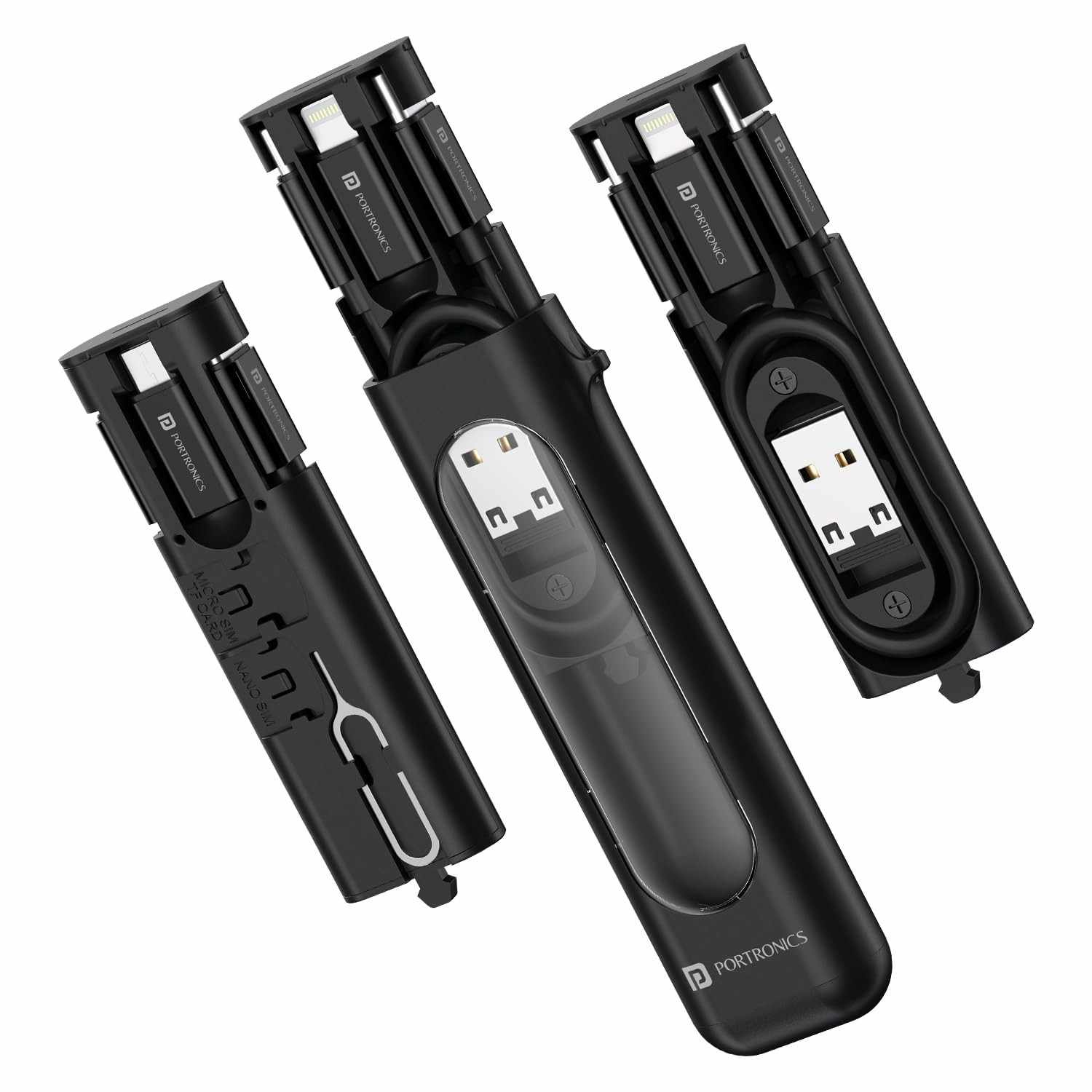 Portronics Snapcase 3 60W Multifunctional Fast Charging Data Cable Kit (Copy)