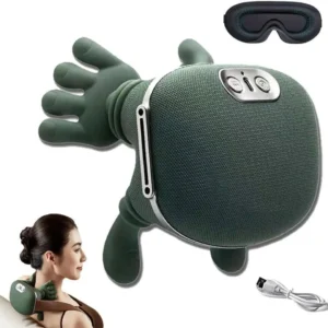 PaxMore Bionic Heated Massager, Wireless Portable Shiatsu Neck and Back Massager