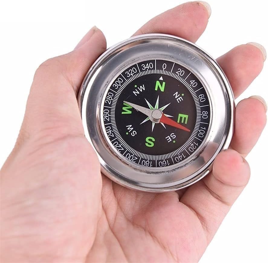 Stainless Steel Directional Magnetic Compass Precision Navigation for Outdoor Adventures (Pack of 1) - Image 2